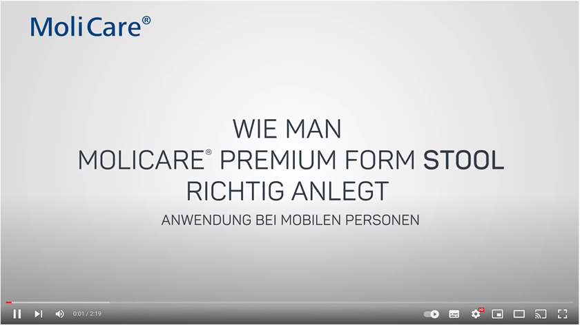 Vorschaubild Video MoliCare Premium Form Stool